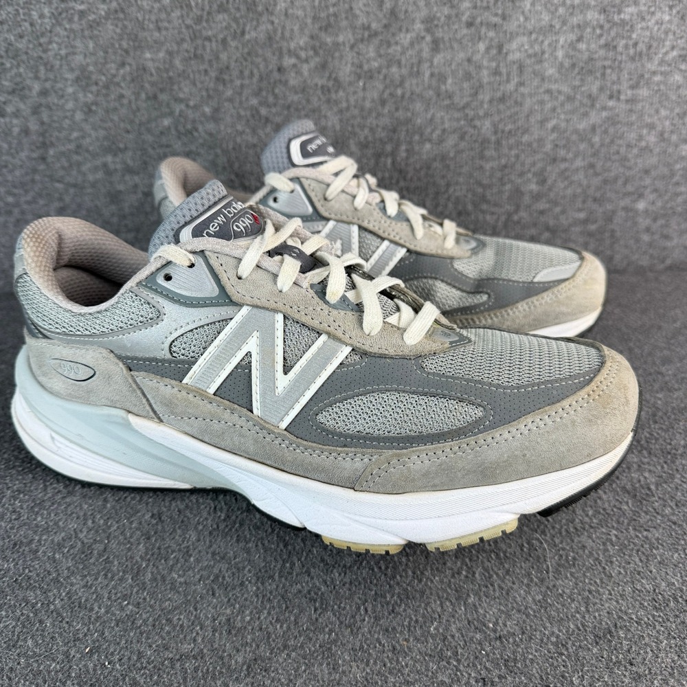 New Balance 990v6 Castlerock Gray Suede/Mesh Running Shoes Women's 8.5